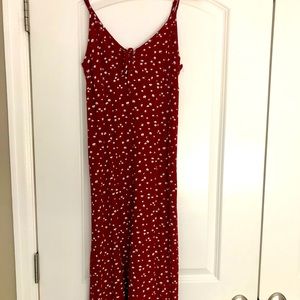 Last chance! Hollister Red Floral Midi Dress
